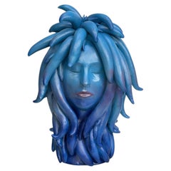 Elegance in blue. A unique handmade in Italy piece, Ceramic, Handcrafted 2026