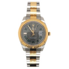 Elegance in Steel: Rolex Datejust T-Tone Wimbledon 41mm Cocktail Watch