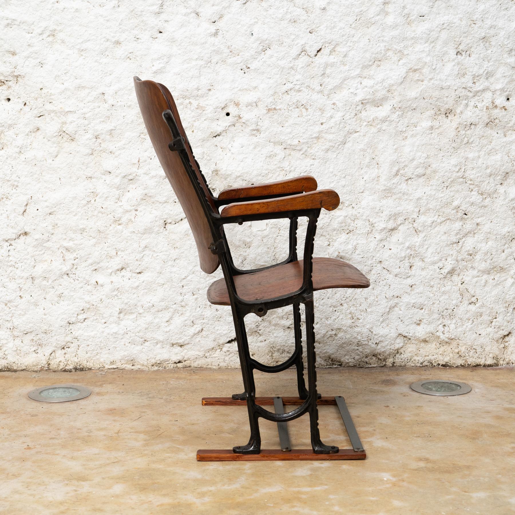 Art Nouveau Elegance in Time: Catalan Modernism Theater Chair 'Kursaal', c. 1930 For Sale