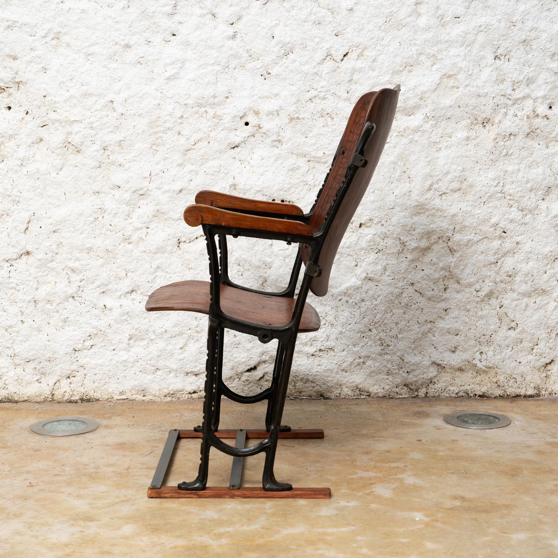 Mid-20th Century Elegance in Time: Catalan Modernism Theater Chair 'Kursaal', c. 1930 For Sale