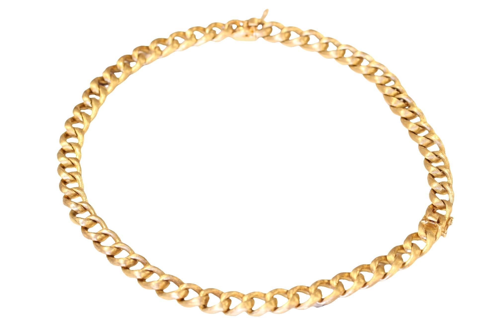 De los hombres Conjunto de joyas Elegance de oro amarillo de 14 quilates entrelazadas: Collar y Pulsera en venta