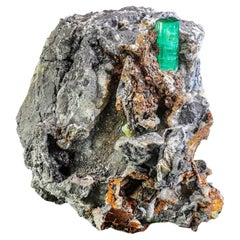 Elegance of Emerald Crystals 201 grams With Calcite Matrix from Afghanistan