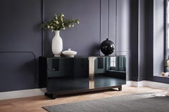 Elegance Perfected: Art Deco Sideboard with High-Gloss Piano Finish