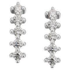 Elegant 0.15ct Diamond Stud Earrings in 10K White Gold