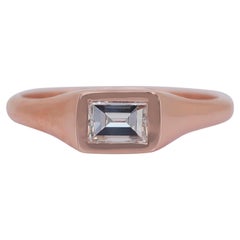 Elegant 0.36ct Diamond Solitaire Ring in 14k Rose Gold - IGI Certified