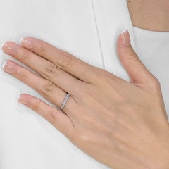 Elegant 0.36ct Natural Diamond Ring in 18K White Gold