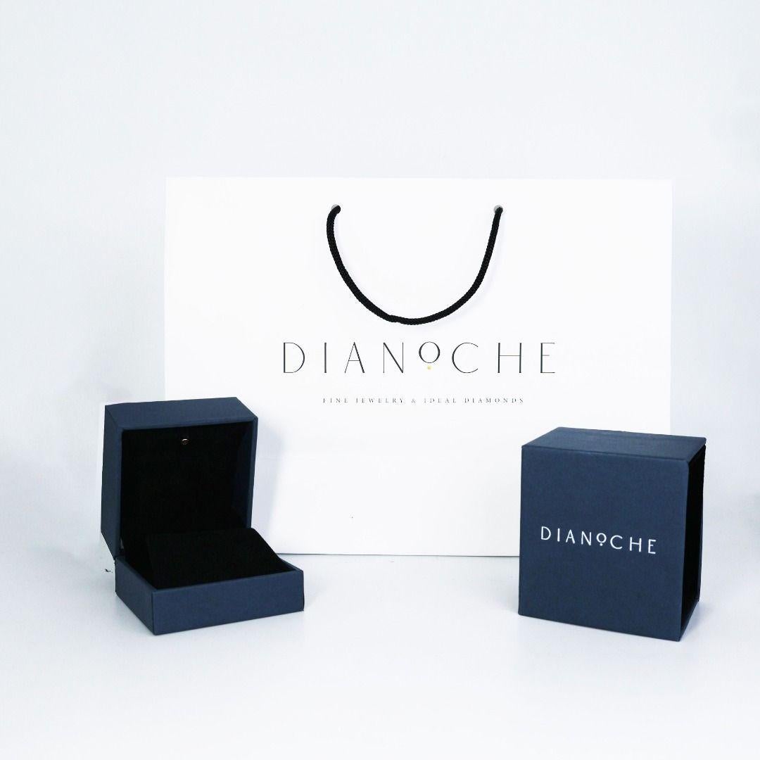 Elegant 0.42ct Drop Diamond Earrings set in Gleaming 18K White Gold For Sale 3