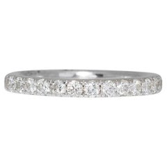 Anello Eleg da 0,45ct per l
eternità in oro bianco 18 carati