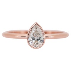 Elegant 0.70ct Double Excellent Ideal Cut Diamond Solitaire Ring