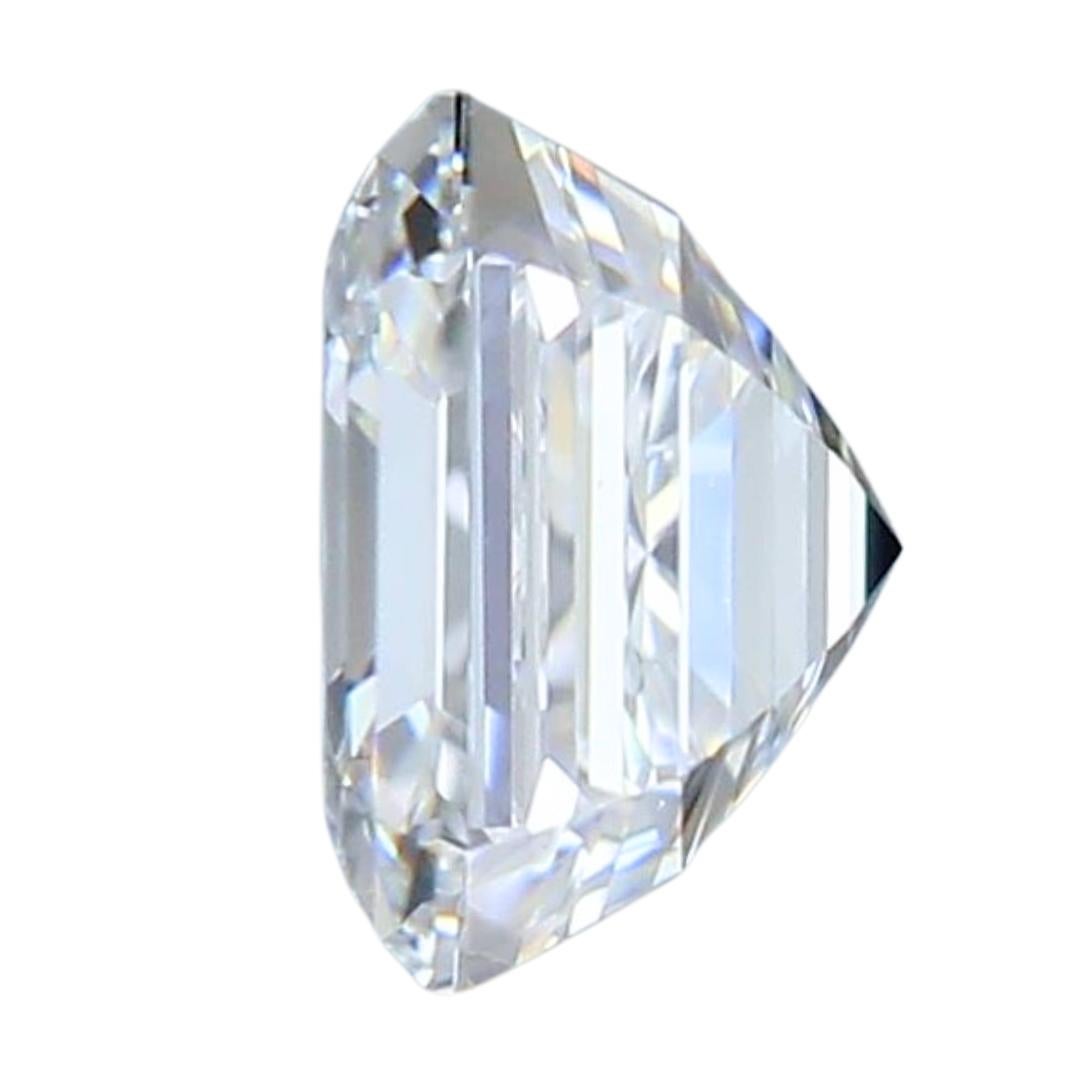 Elegant 0.70ct Ideal Cut Square Diamond - GIA Certified In New Condition For Sale In רמת גן, IL