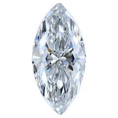 Elegant 0.73ct Double Excellent Ideal Cut Marquise-Shaped Diamond - GIA