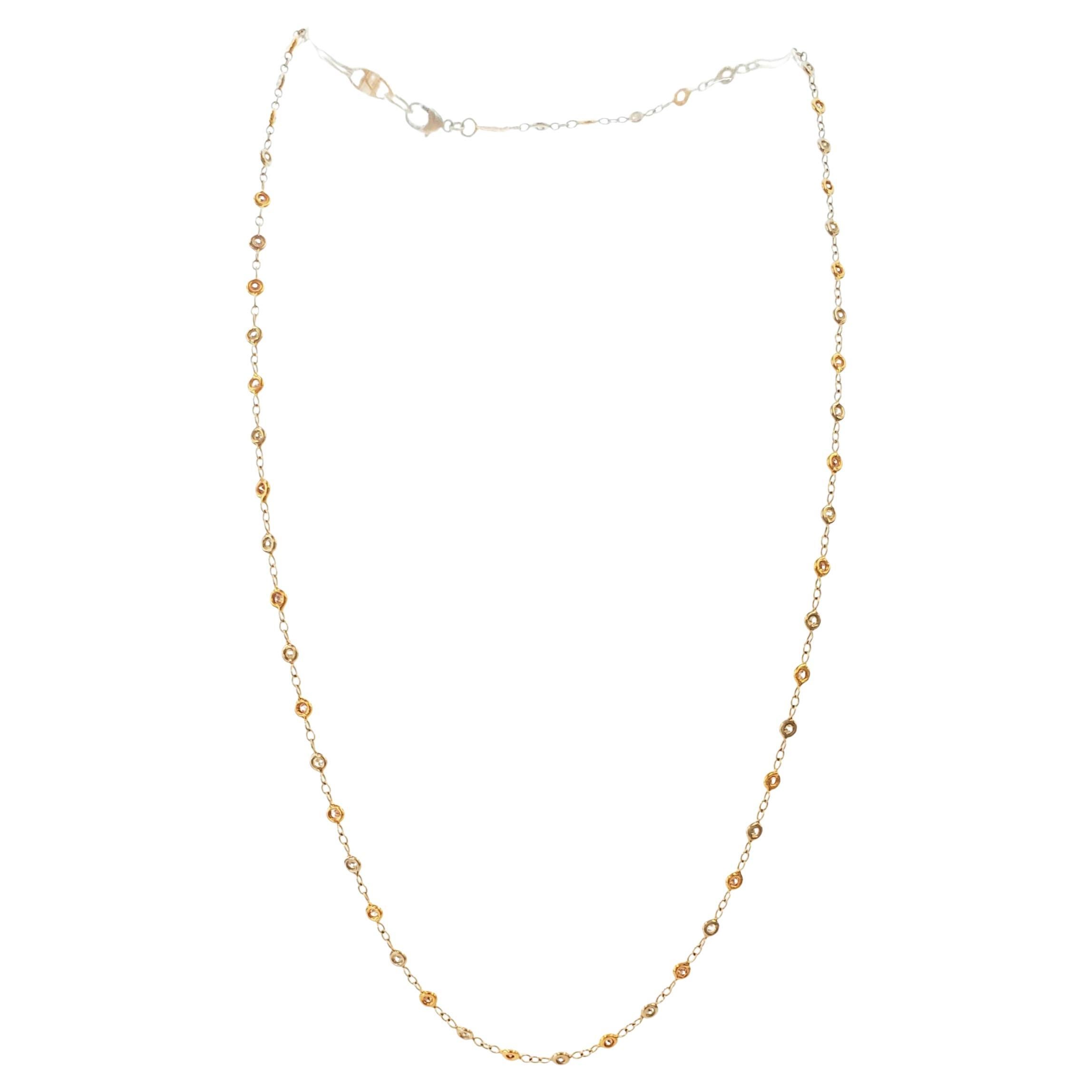 Elegant 0.75ct Round Diamond Necklace in Platinum