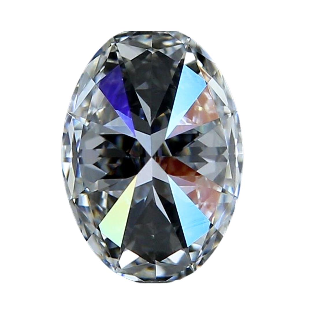 Elegance 0,77 Karat Ovaler Diamant im Idealschliff - GIA zertifiziert Damen im Angebot