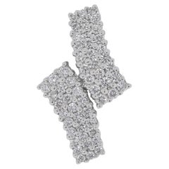 Elegante Colgante de Diamantes Naturales de 0,81ct en Oro Blanco de 18K