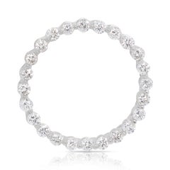 Elegant 0.84 carat Natural Diamond Pendant in 18K White Gold - Pendant Only
