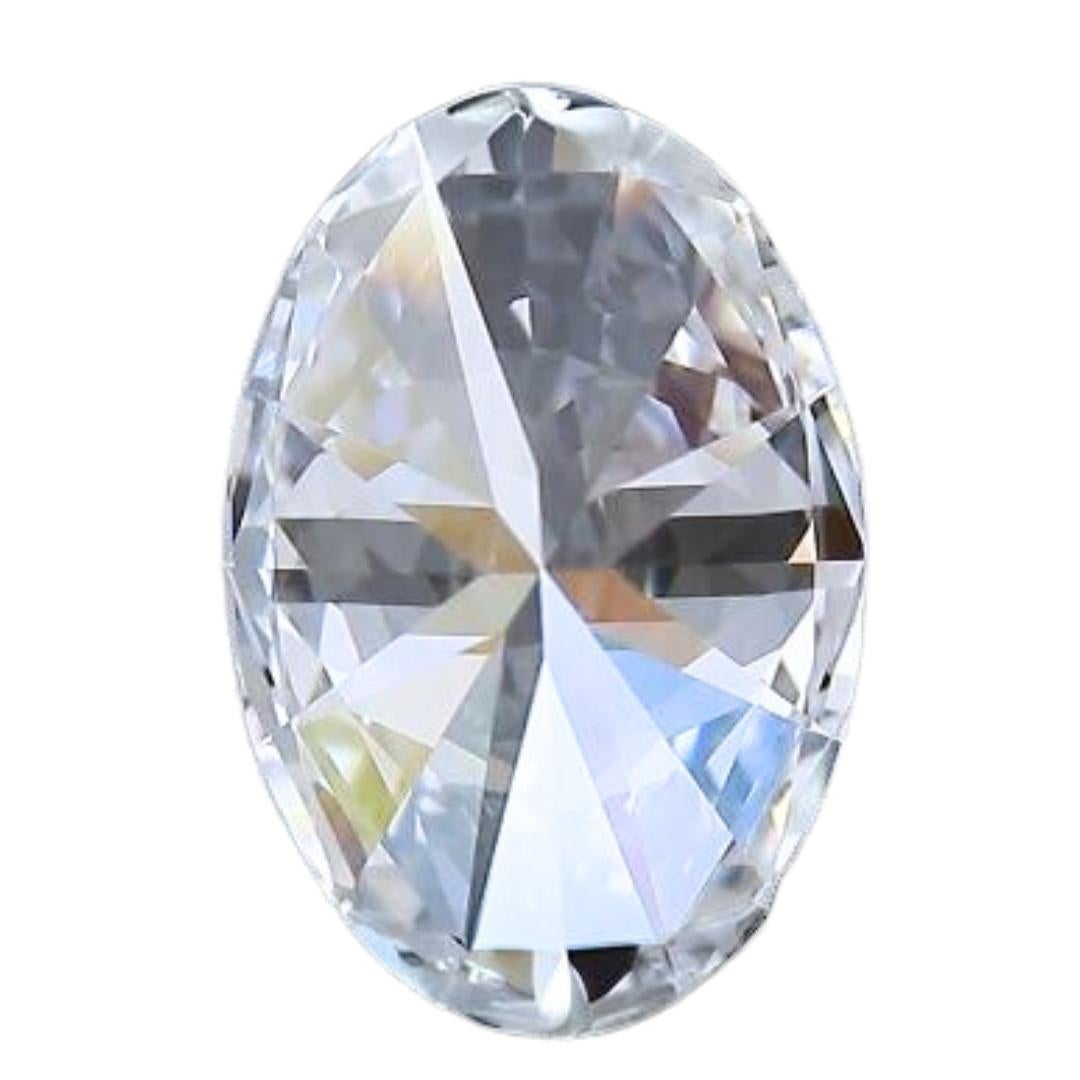 Women's Elegant 0.90ct Ideal Cut Oval-Shaped Diamond - GIA Certified