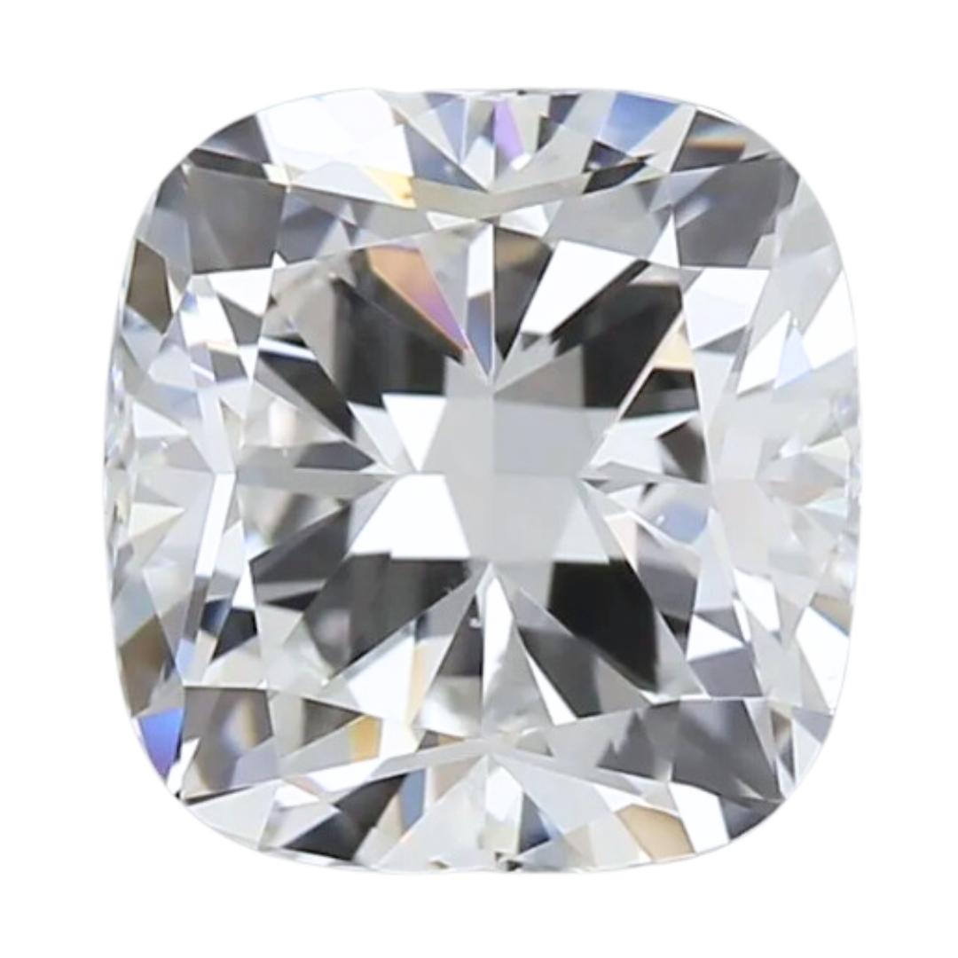Elegant 0.91ct Double Excellent Ideal Cut Cushion Shaped Diamond GIA Certified For Sale at 1stDibs