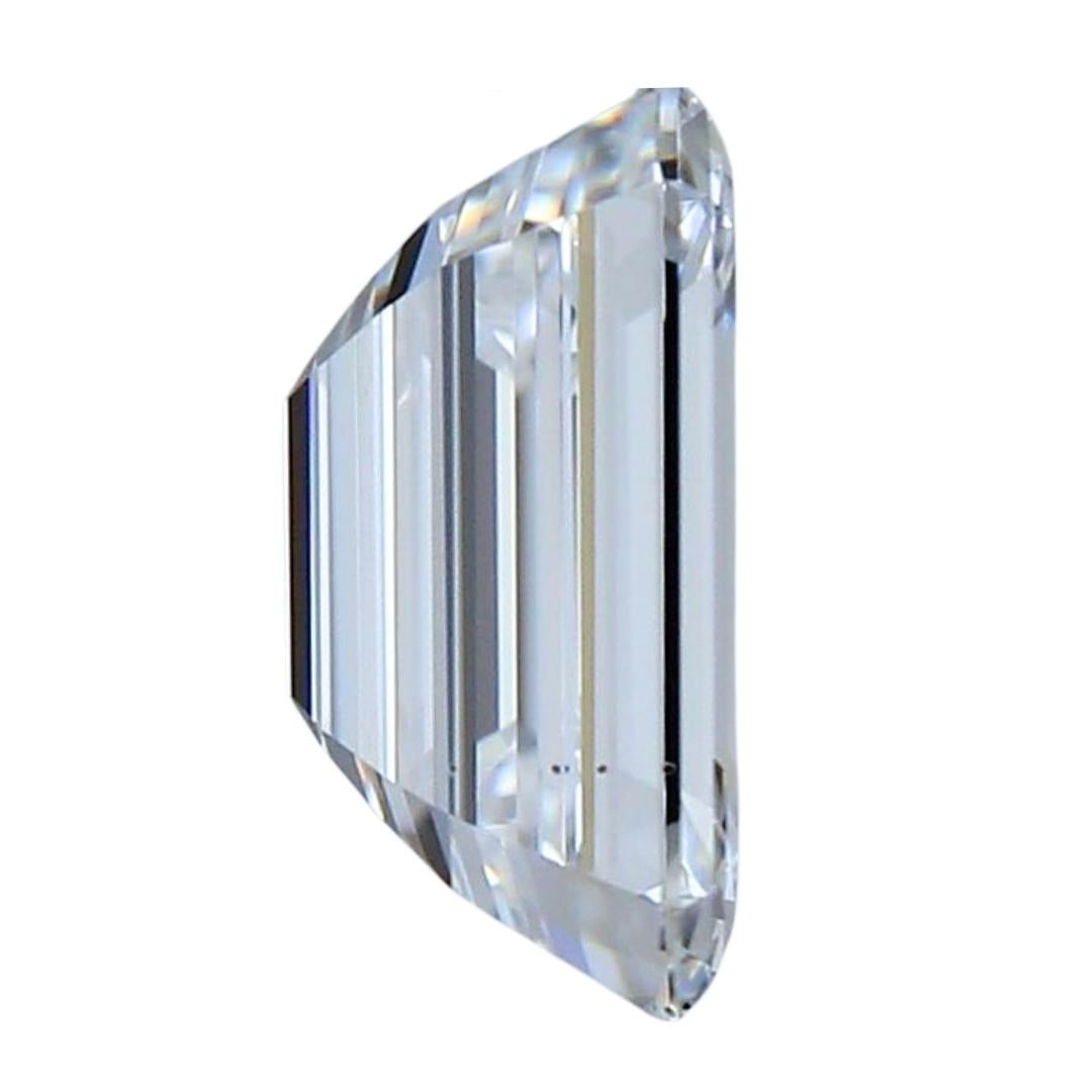 Elegante diamante talla esmeralda ideal de 0,91 ct - Certificado GIA Corte esmeralda en venta