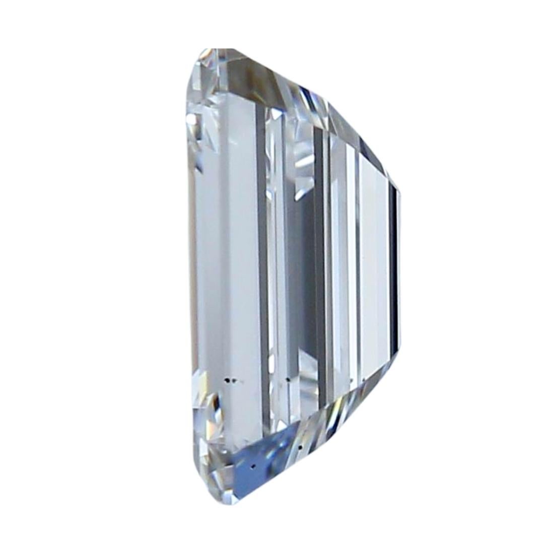 Elegante diamante talla esmeralda ideal de 0,91 ct - Certificado GIA en Nuevo estado para la venta en רמת גן, IL