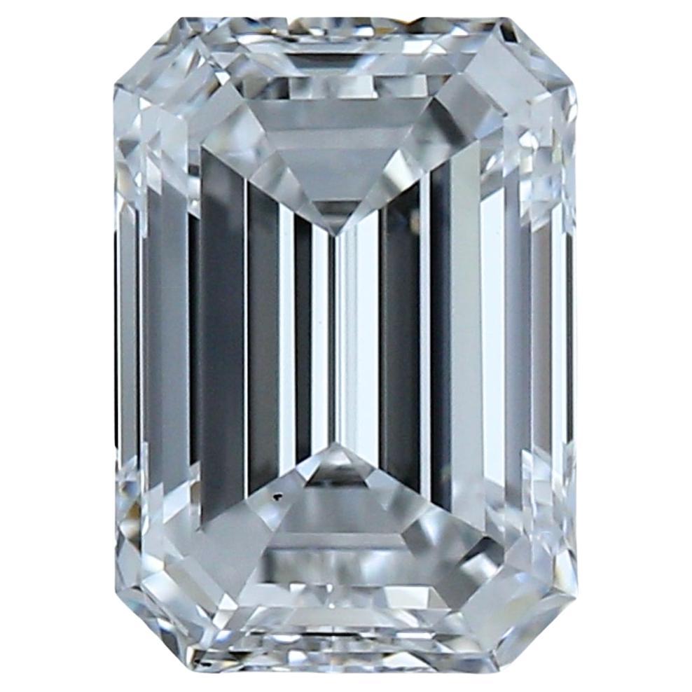 Elegante diamante talla esmeralda ideal de 0,91 ct - Certificado GIA en venta