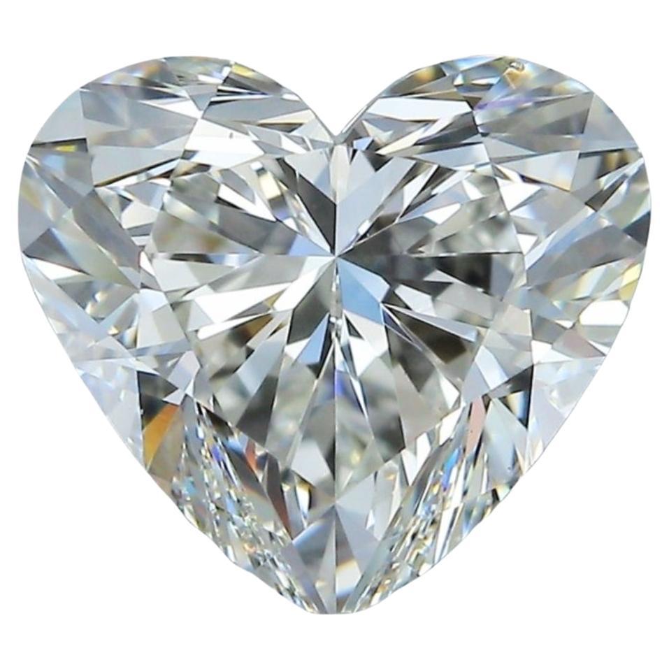 Elegant 1 pce diamant en forme de coeur taille idéale/2,01 ct - certifié GIA