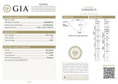 Elegant 1.01ct Ideal Cut Pair of Oval-Shaped Diamonds - GIA Certified