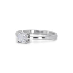 Elegant 1.07ct Double Excellent Ideal Cut Diamond Solitaire Ring