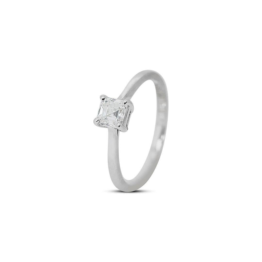 Eleganza: doppio anello eccellente con diamante taglio ideale da 1.07 ct. In condizioni Nuovo in vendita a רמת גן, IL