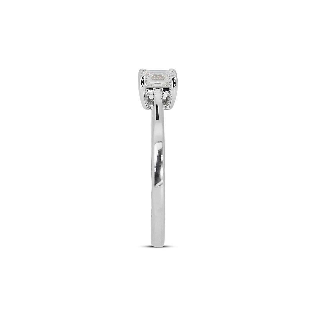 Eleganza: doppio anello eccellente con diamante taglio ideale da 1.07 ct. in vendita 1