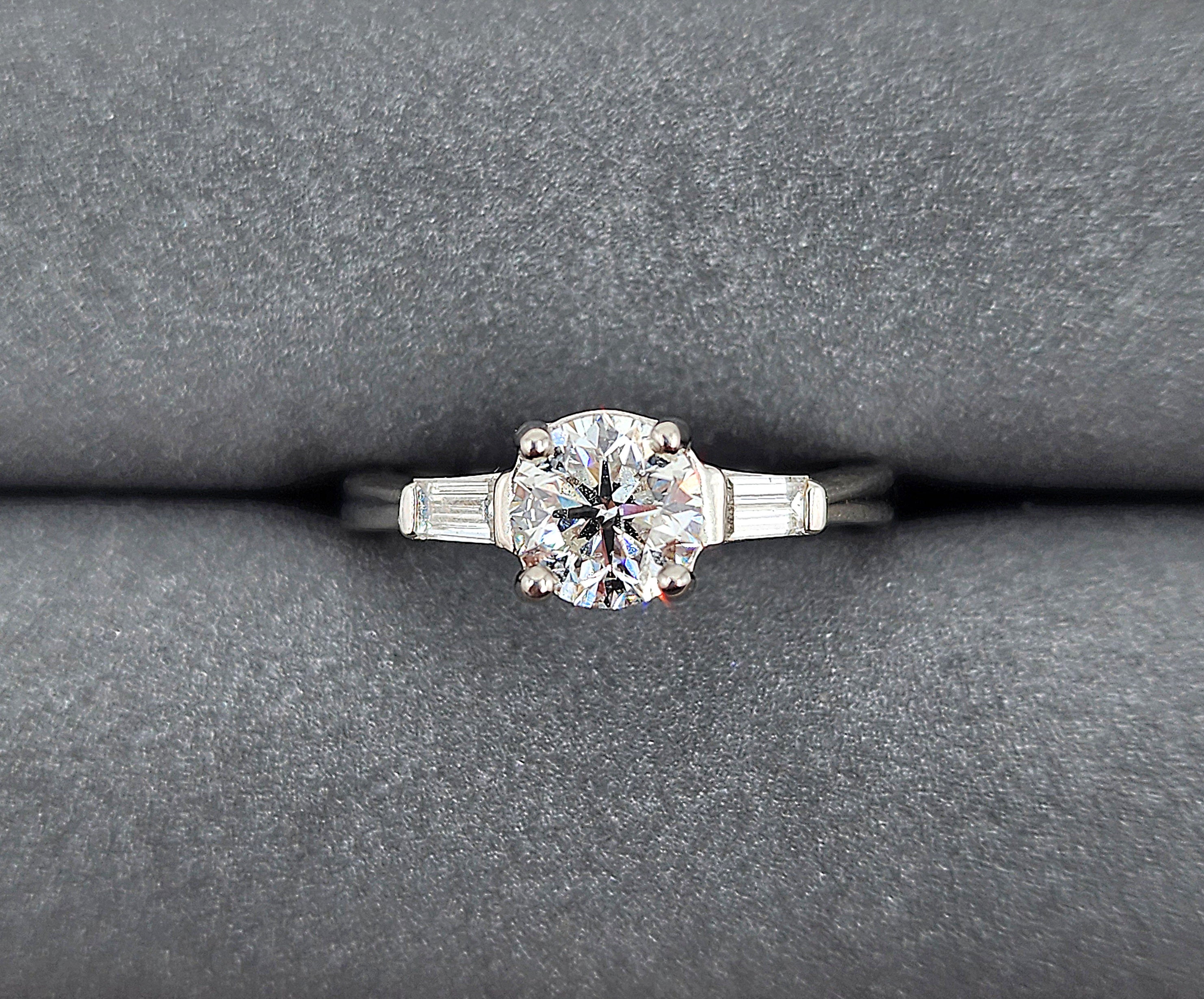 1,13 Karat Platin Diamantring