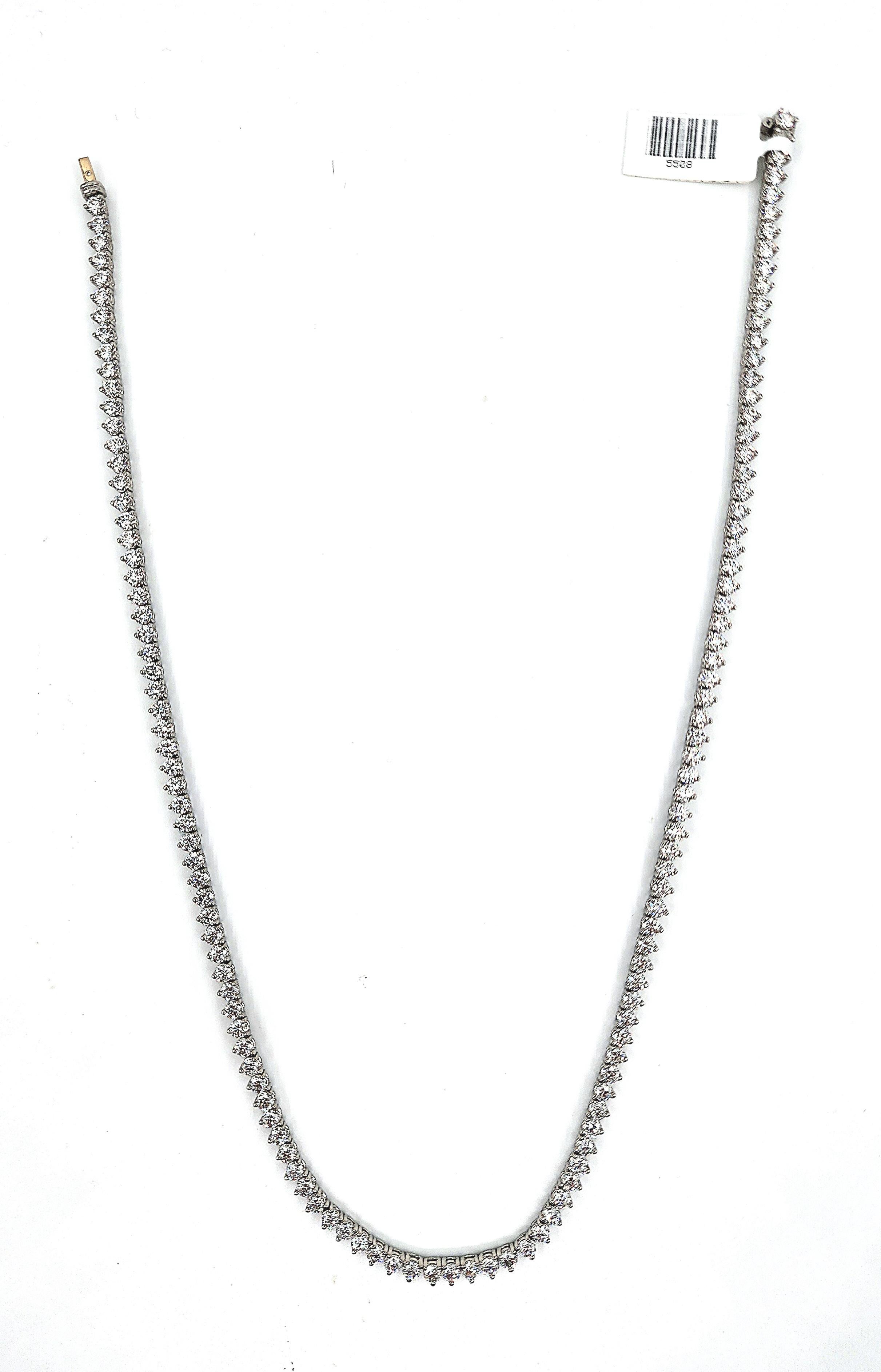 Collana Tennis con diamanti da 12.84 ct in vendita 2