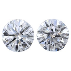 Diamant rond élégant de 1,33 carat de taille idéale, certifié GIA