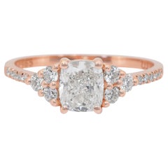 Eleganter 1,37-Karat-Diamantenring in 18k Rose Gold - IGI zertifiziert