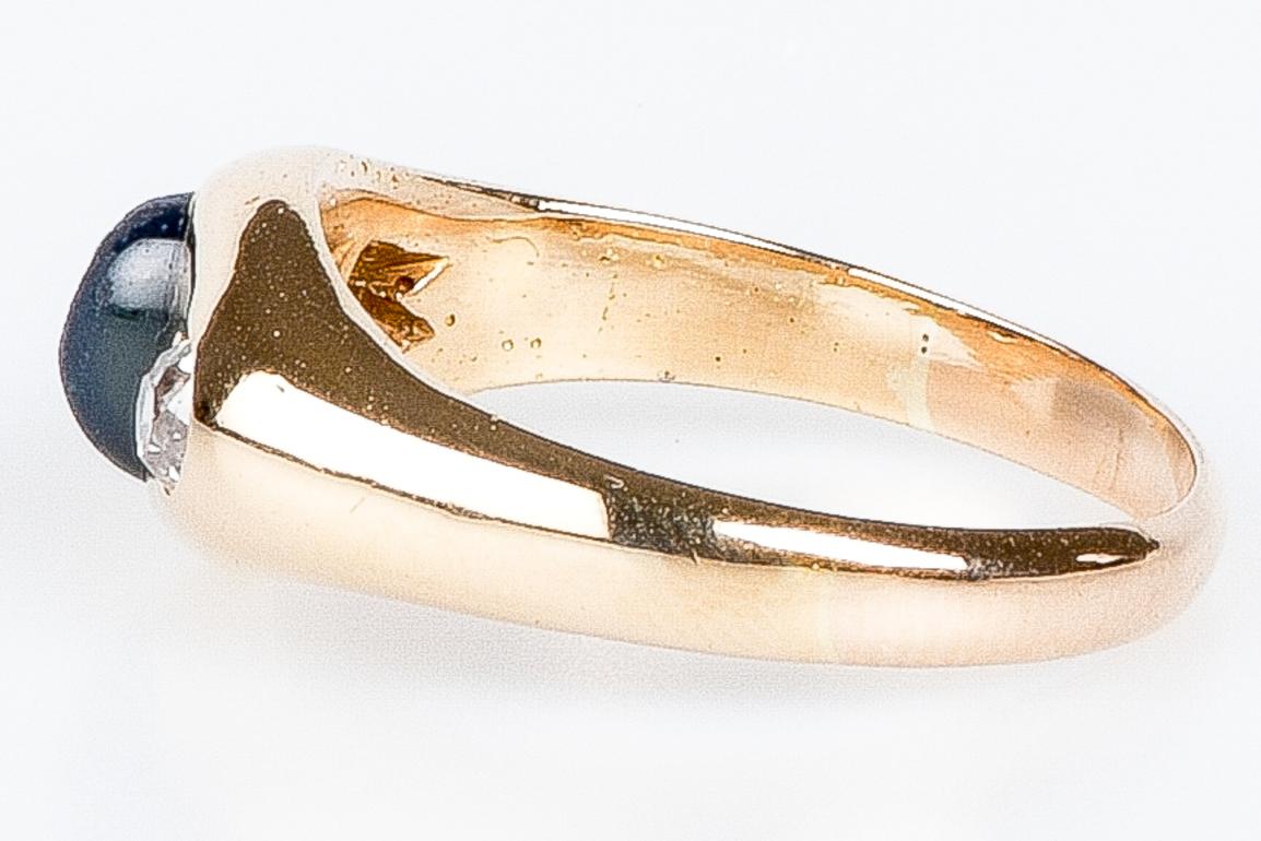 elegant 14-carat yellow gold ring In Excellent Condition For Sale In Monte-Carlo, MC