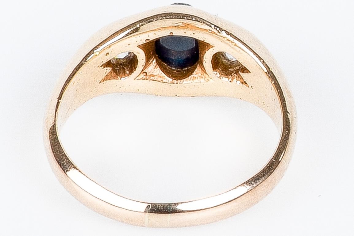 elegant 14-carat yellow gold ring For Sale 1