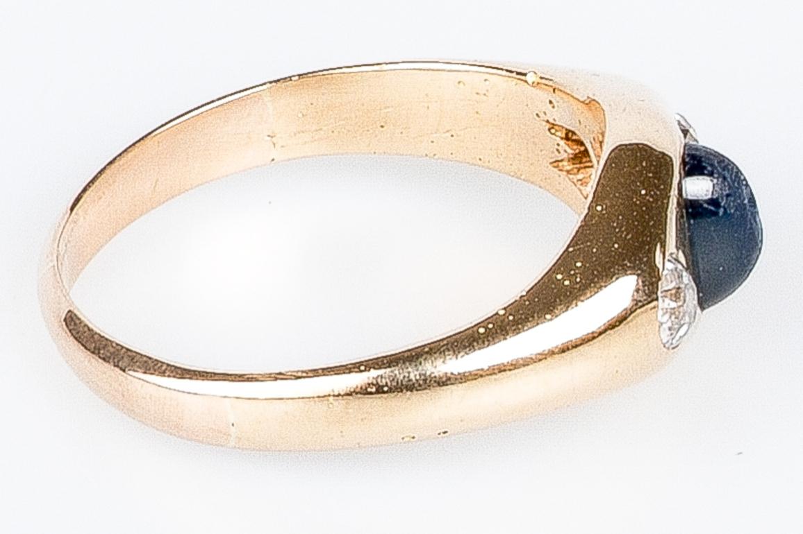 Ring aus elegantem 14-karätigem Gelbgold im Angebot 3
