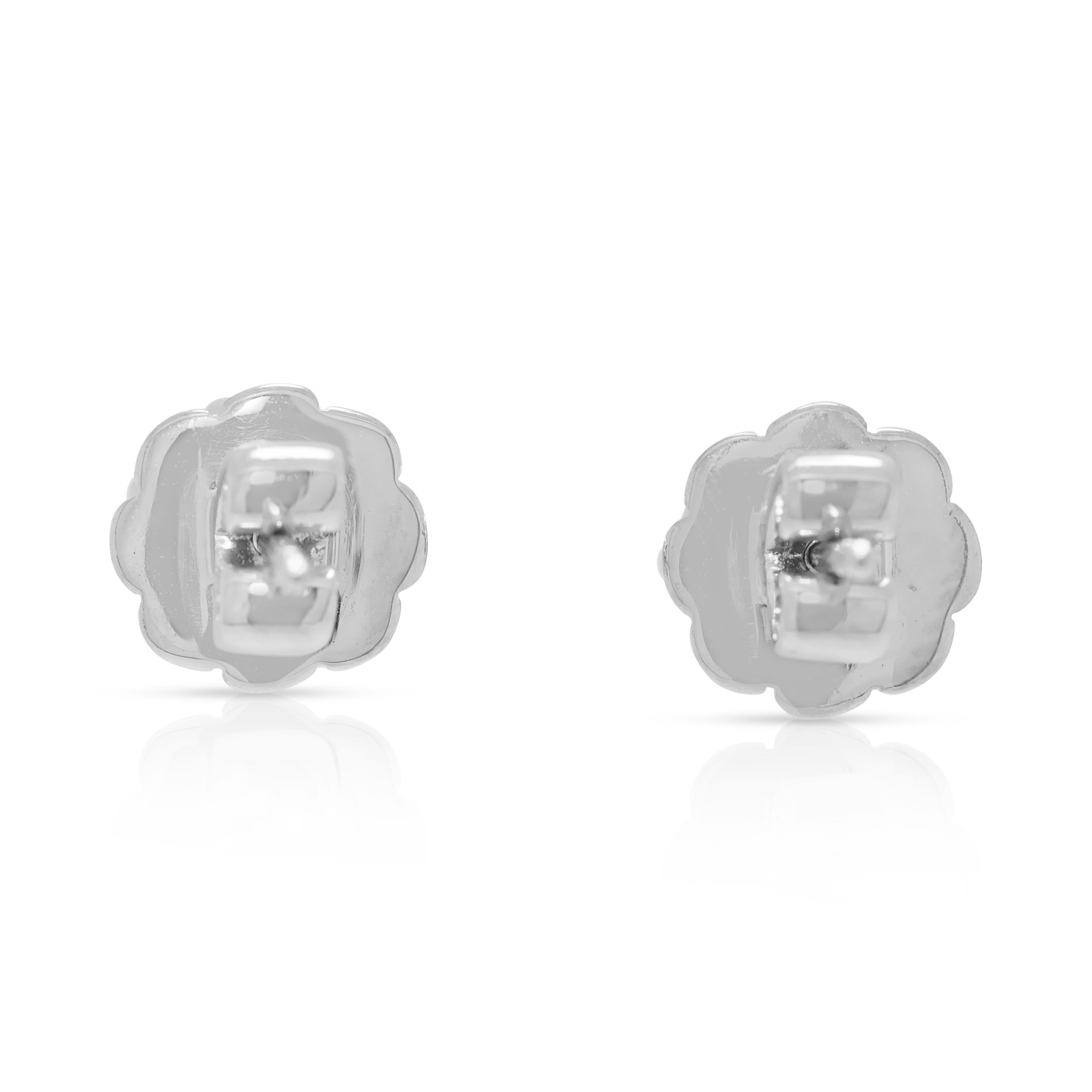 Elegance Orecchini con diamanti naturali da 1,40 carati in oro bianco 18 carati in vendita 1