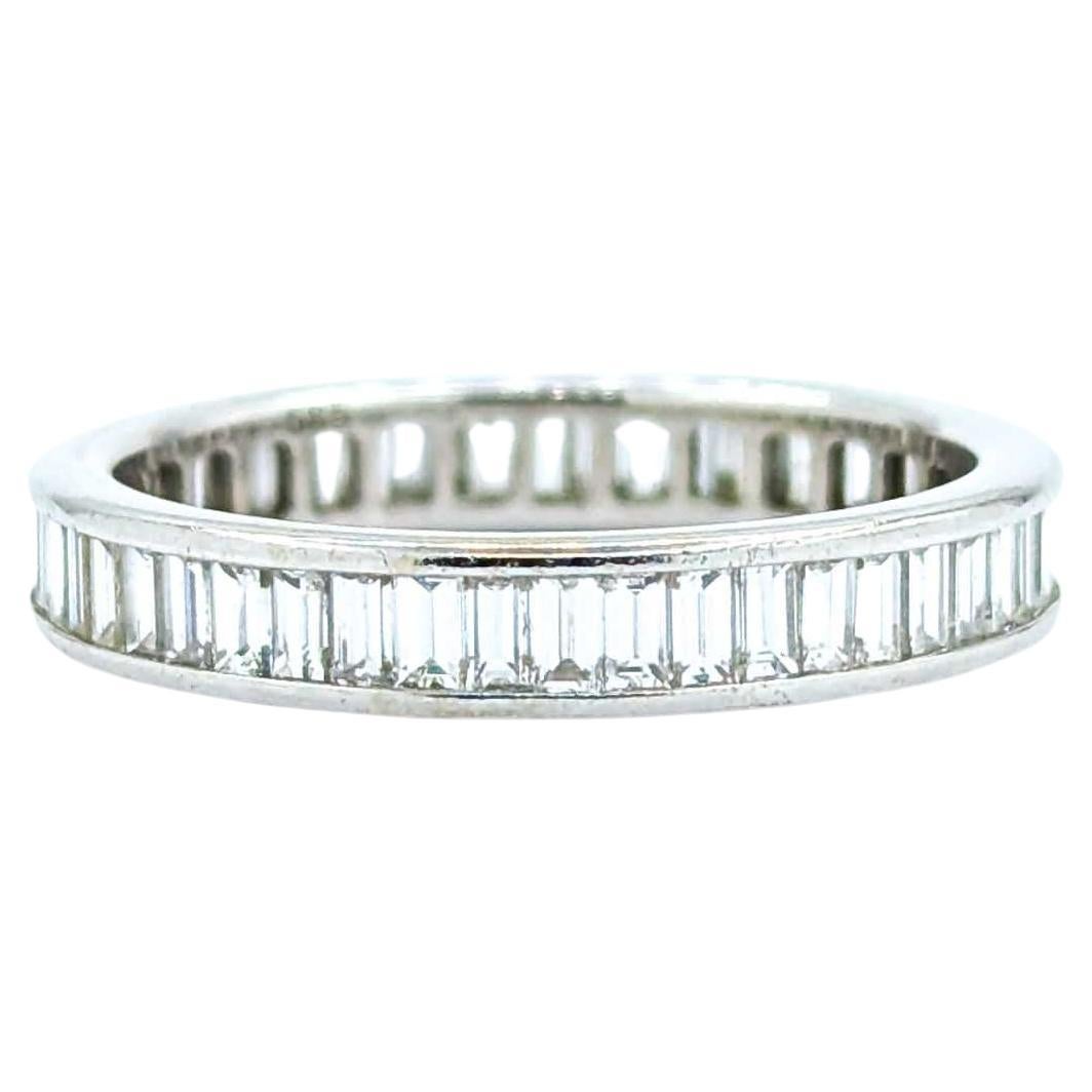Elegant 14k White Gold Bridal Fashion Eternity Ring
