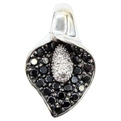 Eleganter 14k Weißgold-Anhänger mit Diamanten