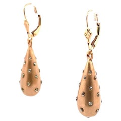 Elegant 14k Yellow Gold Drop Dangle Earrings