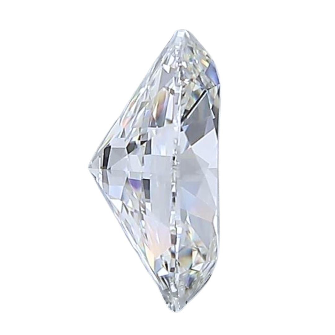 Oval Cut Elegant 1.51ct Double Excellent Ideal Cut Diamond - GIA Certified For Sale