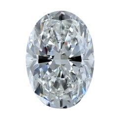 Élégant diamant ovale de 1,51 carat de taille idéale, certifié GIA