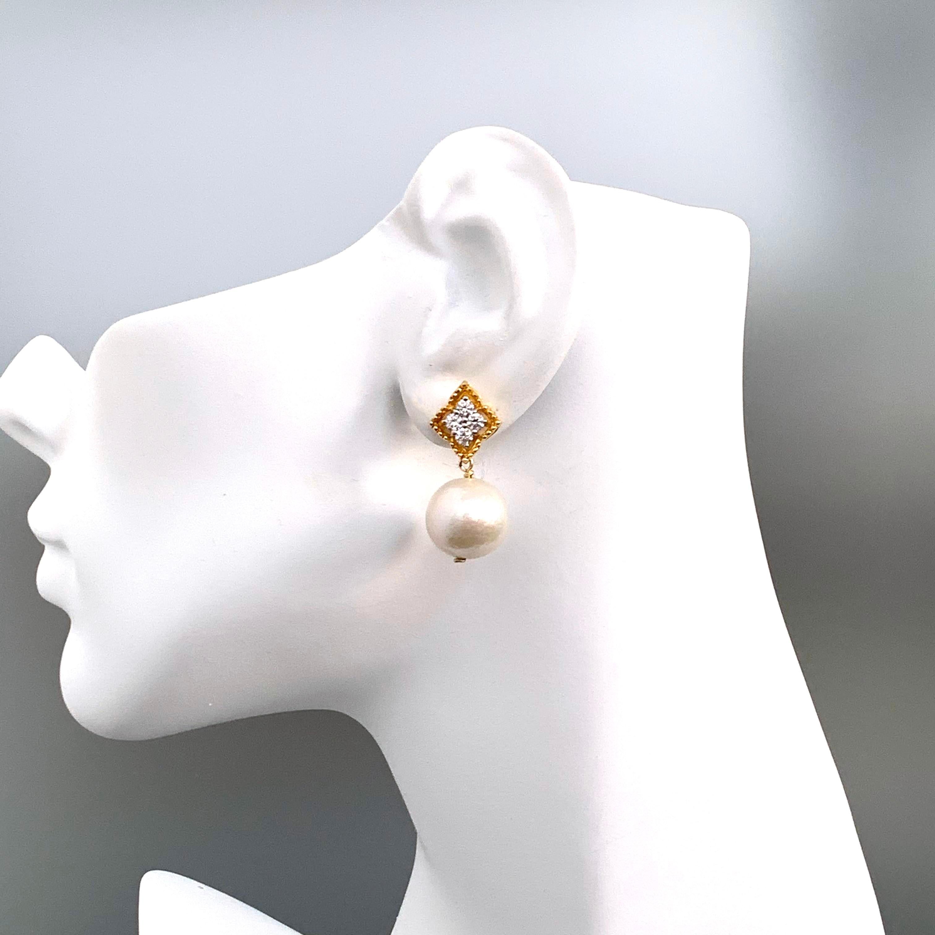 elegant pearl drop earrings