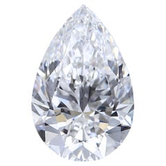 Elegant diamant poire taille idéale de 1,64 ct - certifié GIA