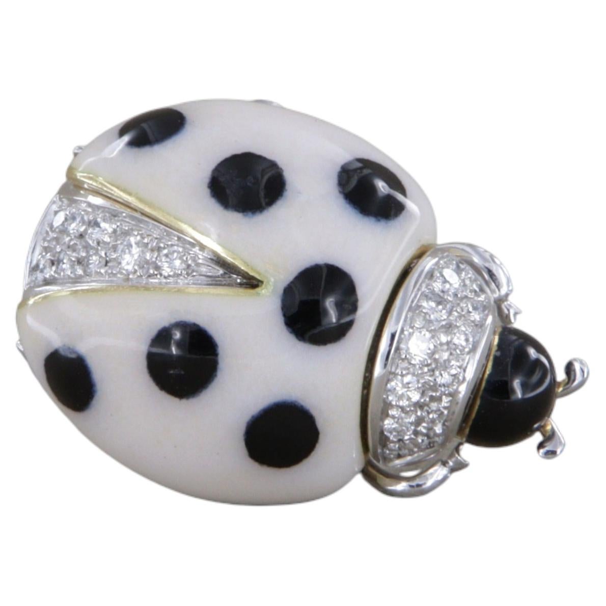 Christian Dior Vintage Rare Jeweled Ladybug Brooch at 1stDibs