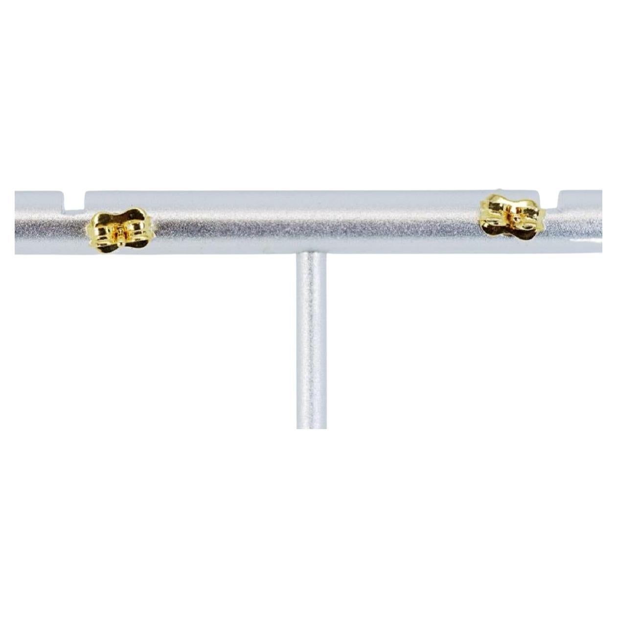 Circula Yellow Gold & Silver Stud Earrings main image 1