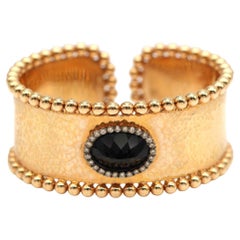 Elegante pulsera de oro rosa de 18 quilates para mujer con 27 diamantes talla brillante champán