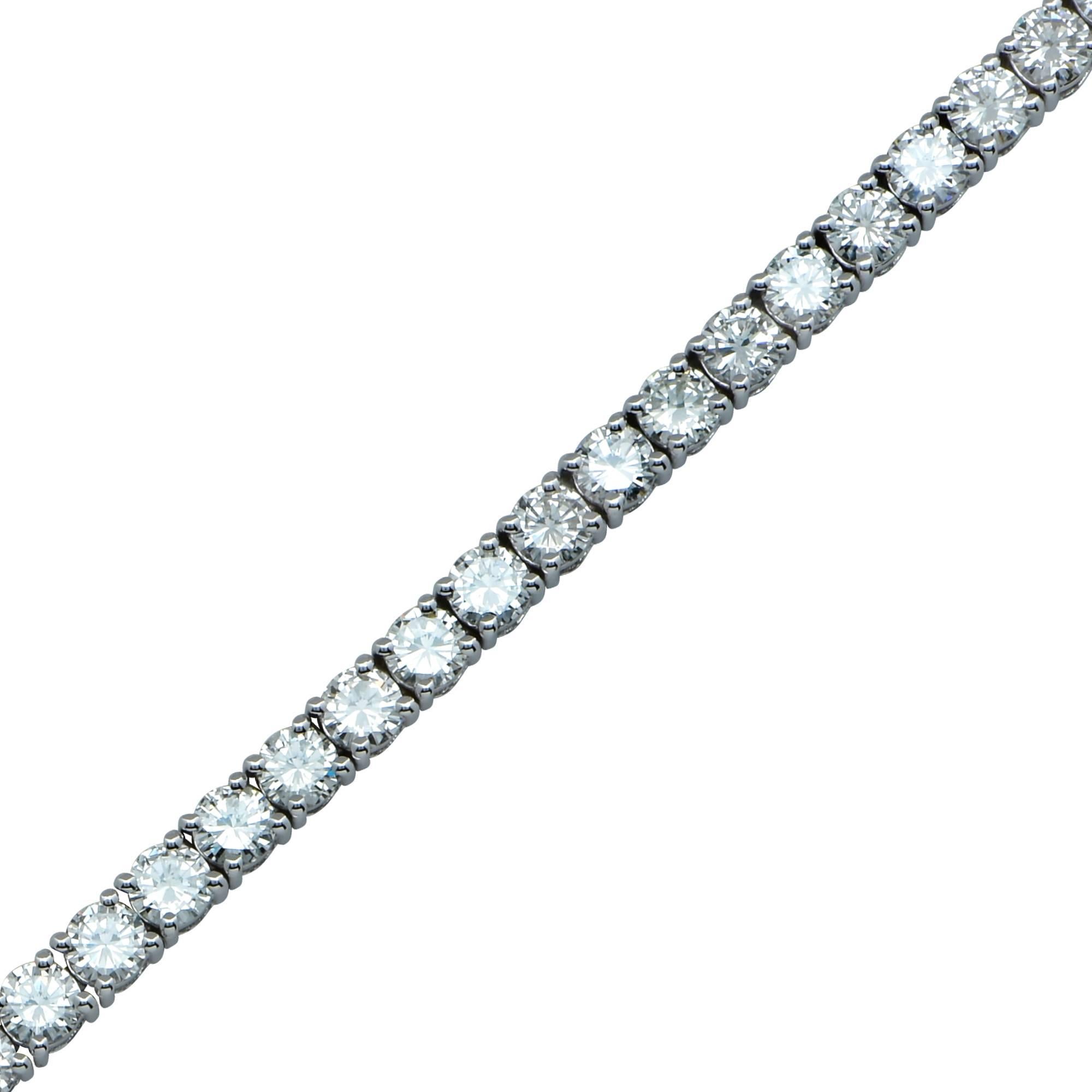 6.44 Carat Diamond Tennis Bracelet