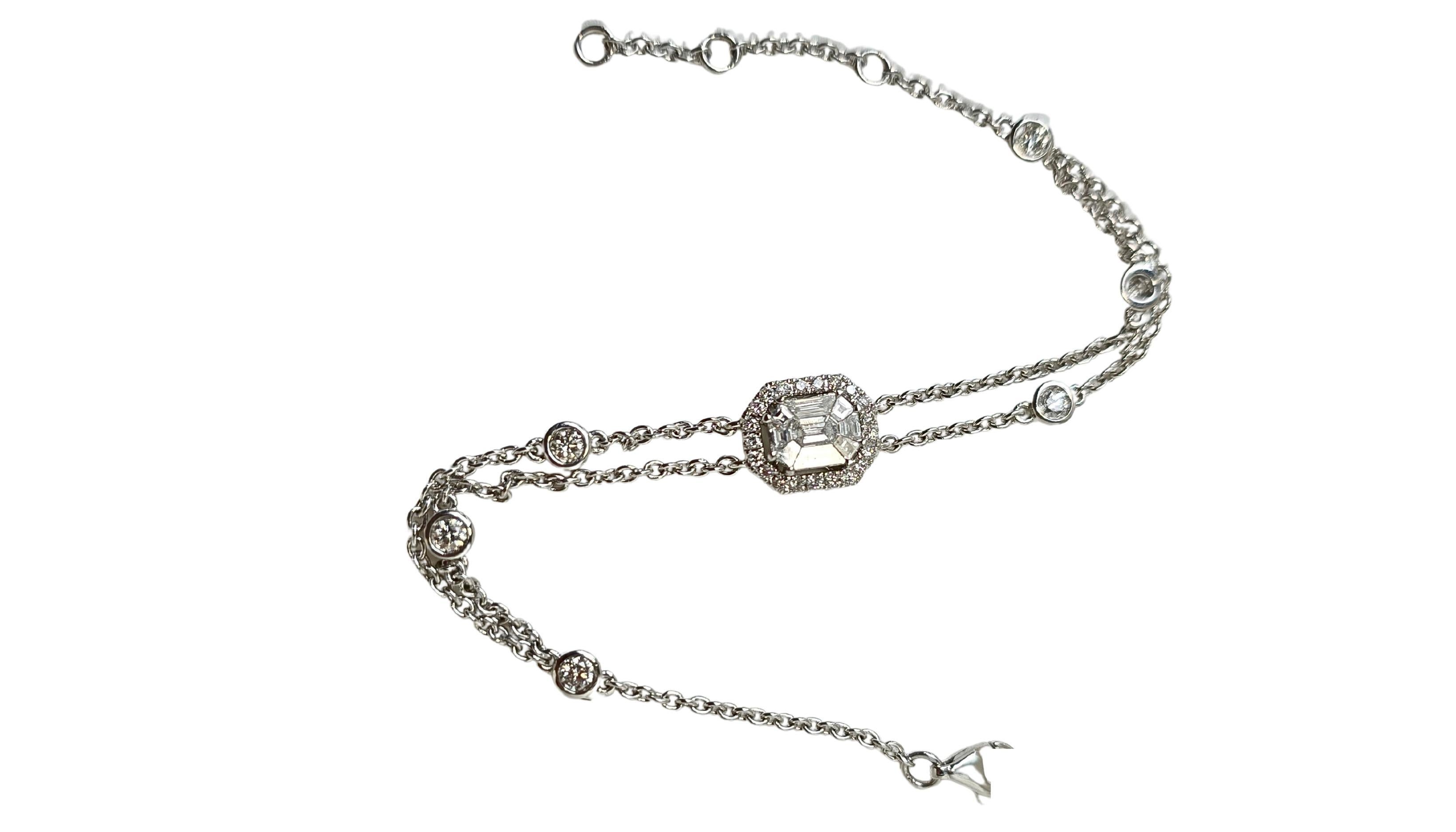 Bracelet en or blanc 18 carats - diamant naturel

Type de métal : Or blanc 18K
Poids total de l'article : 5 grammes
1:
Naturel Poids du diamant : 1.00 Ct.
Nombre de diamants : 40 pièces
Couleur du diamant : Whiting
Grade de clarté du diamant :