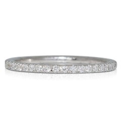 Elegant 18k White Gold Diamond Ring with .16 total carat Natural Diamond